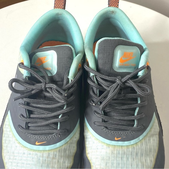 NIKE Air Max Thea Premium Holographic Silver Dark Grey Glacier Ice Women's Sz 6 - Picture 10 of 10